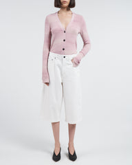 Featherweight Slim Cardigan - Space Dye Pink