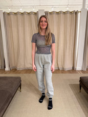 Mini Logo Sweatpants - Heather Grey
