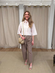 Balloon Drawstring Trouser - Mouseback