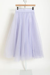 Tulle Midi Skirt - Lilac