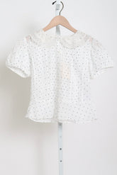 Oleta Top - Salt Flock (By Phone Order Only)