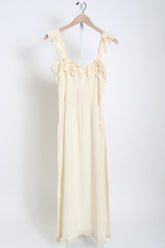 Amalie Silk Dress - Cream