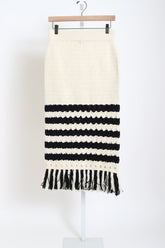 Tianna Skirt - Ivory / Black