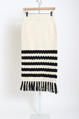 Tianna Skirt - Ivory / Black