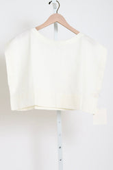 The Kori Top in Cotton Poplin - White