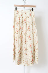 Marie Skirt - Blanc Prairie Rose (By Phone Order Only)