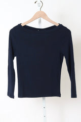 The Baby Rib Boat Neck - Navy