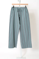 The Pop Stripe Drawstring Pant - Sage
