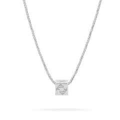 Zodiac Block Big Bead - Silver (By Special Order)