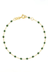 6.7" Classic Gigi Bracelet - Scarab + Yellow Gold