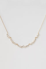 Long Twisted Rosecut Diamonds Necklace