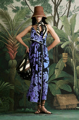 Nouvel Arome Maxi Dress - Black / Middle Blue