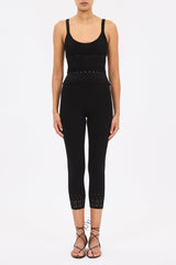 Esme Eyelet Knit Camisole - Noir