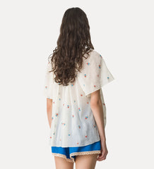 14876_MY Shirt - Bohemian Shirt with “Petites Fleurs” Embroidery - Ivory