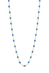 16.5" Classic Gigi Necklace - Blue + Yellow Gold