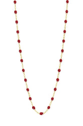 16.5" Classic Gigi Necklace - Cherry + Yellow Gold