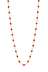 16.5" Classic Gigi Necklace - Poppy + Yellow Gold