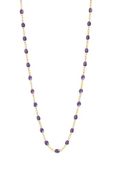 16.5" Classic Gigi Necklace - Violet + Yellow Gold