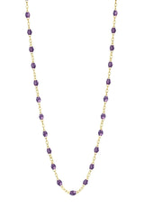 16.5" Classic Gigi Necklace - Violet + Yellow Gold