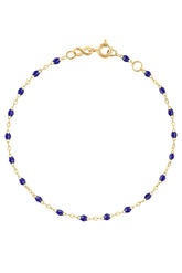 7.5" Classic Gigi Bracelet - LAPIS + YELLOW GOLD