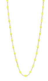 16.5" Classic Gigi Necklace - Lime + Yellow Gold