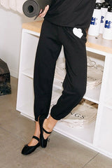 Heart Sweatpants - Black / White
