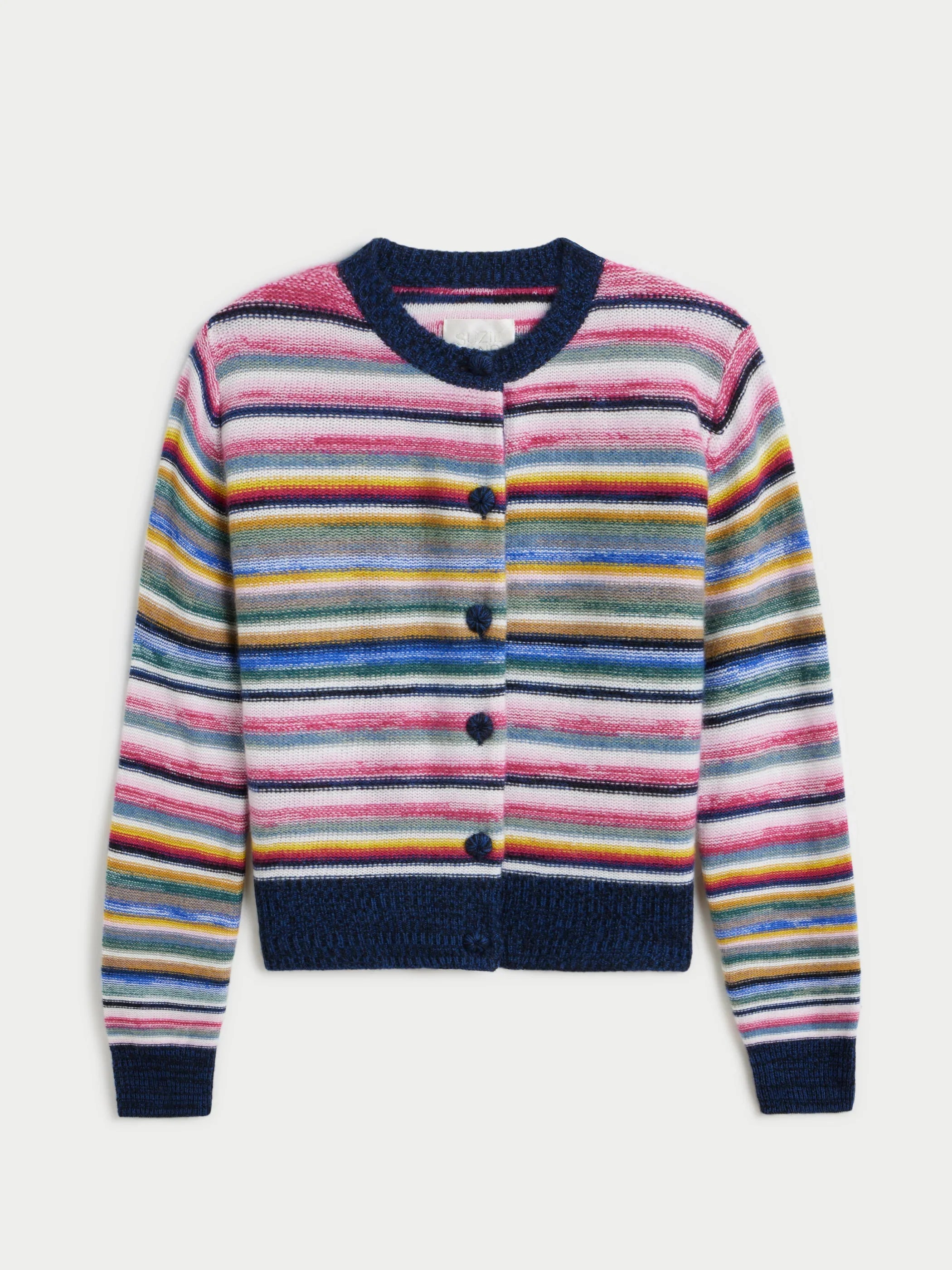 Kadria Cashmere Cardigan-  Marled Multi