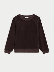 Tilos Sweatshirt in Terry - Truffle