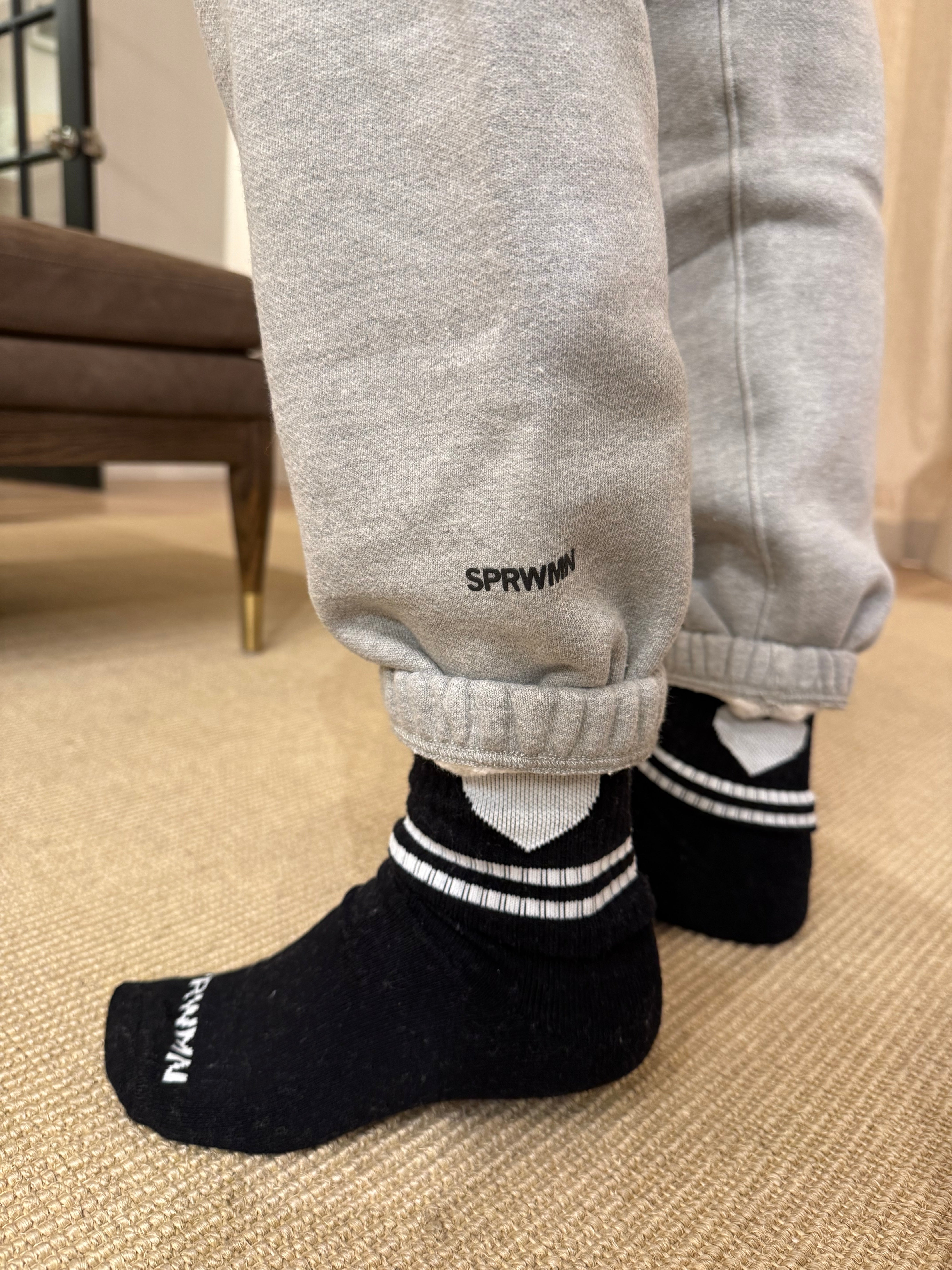 Mini Logo Sweatpants - Heather Grey