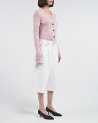 Featherweight Slim Cardigan - Space Dye Pink