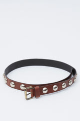Studded Belt - Saddle