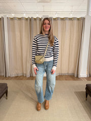 Tandy Sweater - Ivory/Marine Stripe