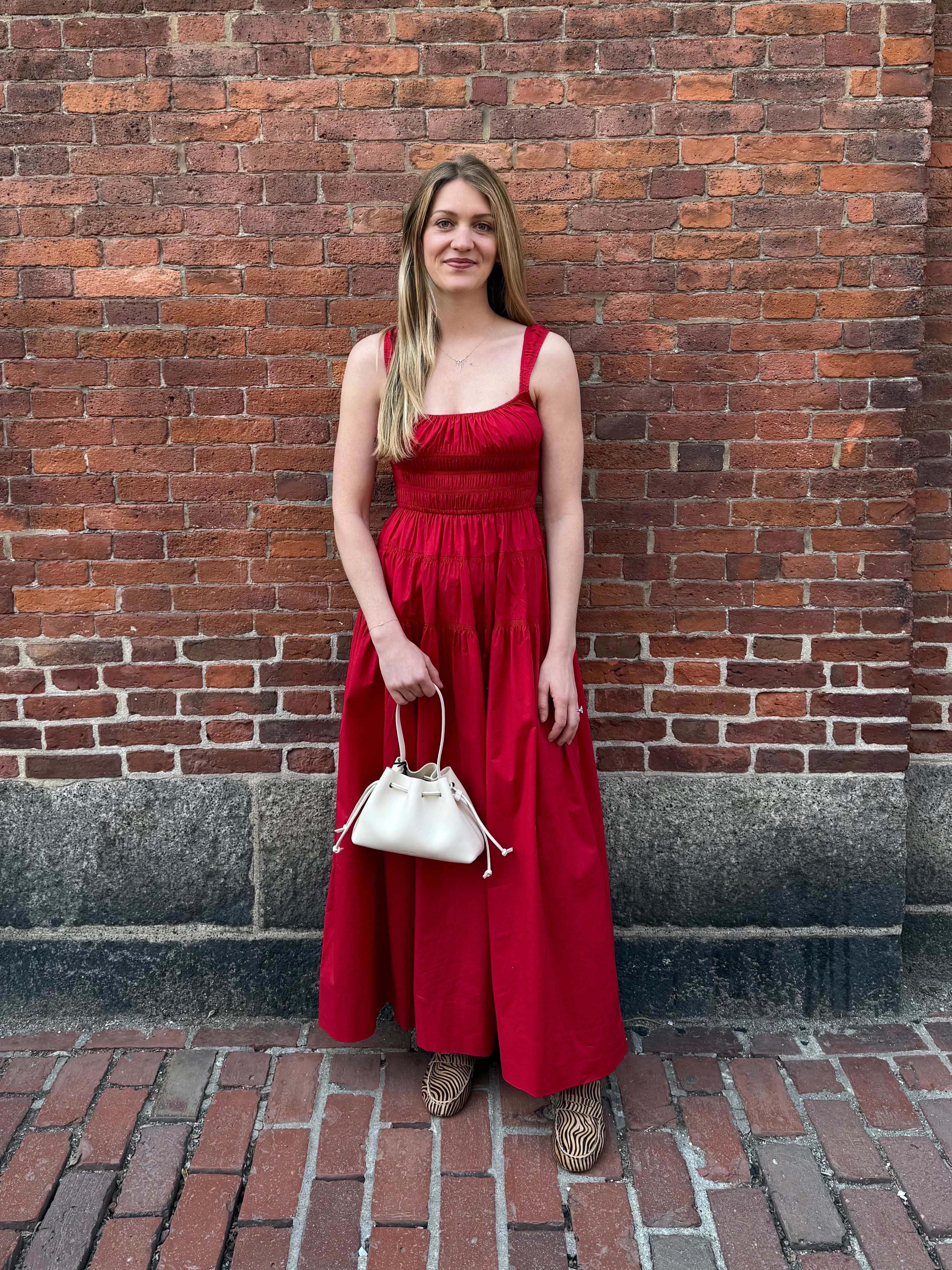 Clover Dress - Deep Tomato (By Phone Order Only)