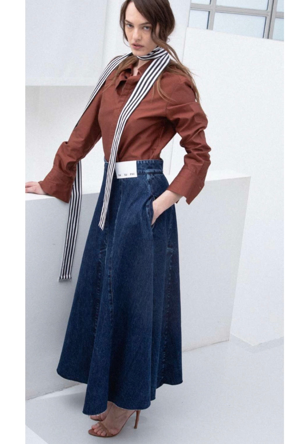 Lauren Denim Skirt - Indigo