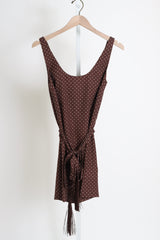 Evie Mini Dress - Chocolate / Vanilla