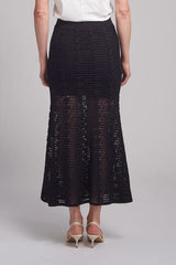 Sia Crochet Skirt - Black