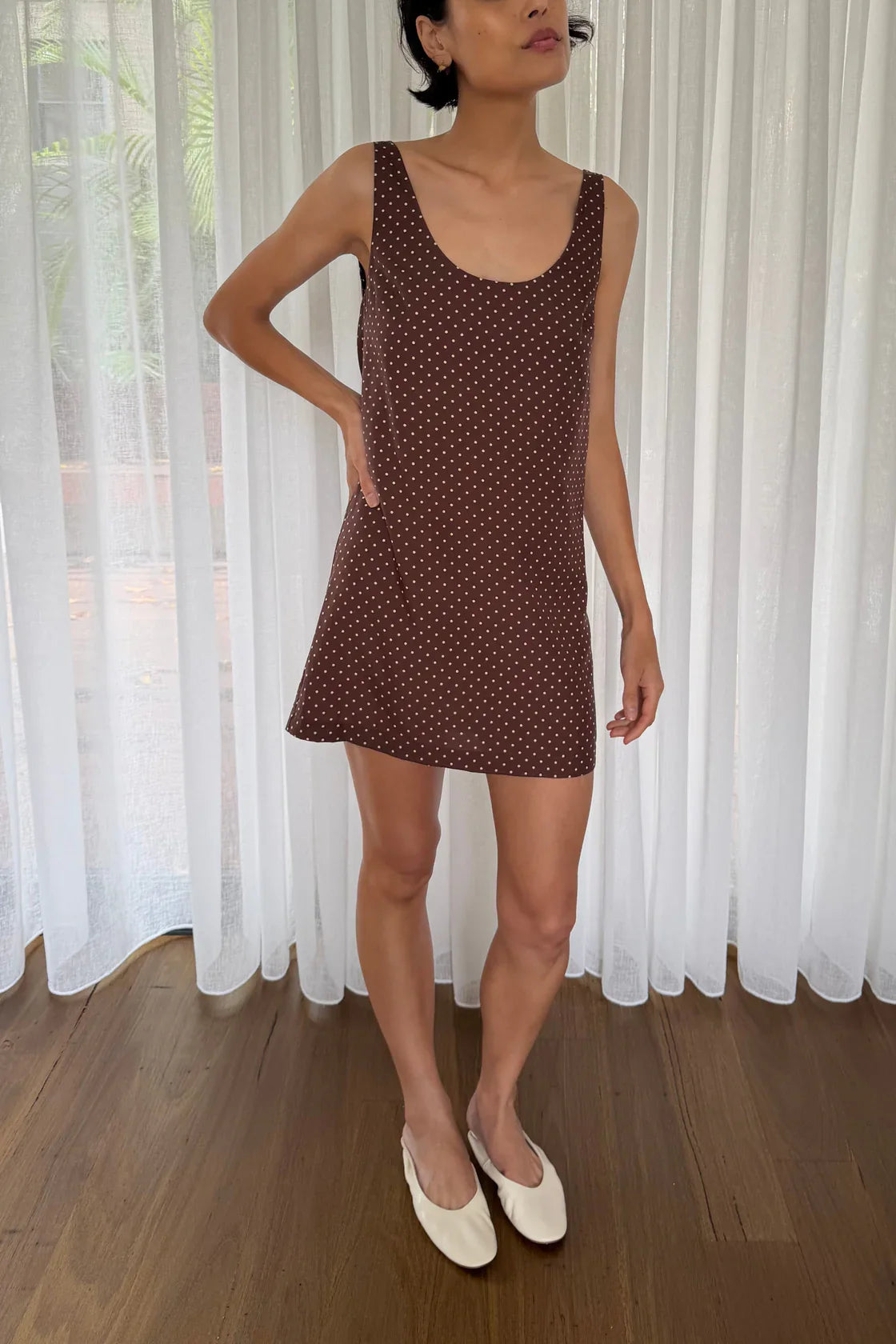 Evie Mini Dress - Chocolate / Vanilla