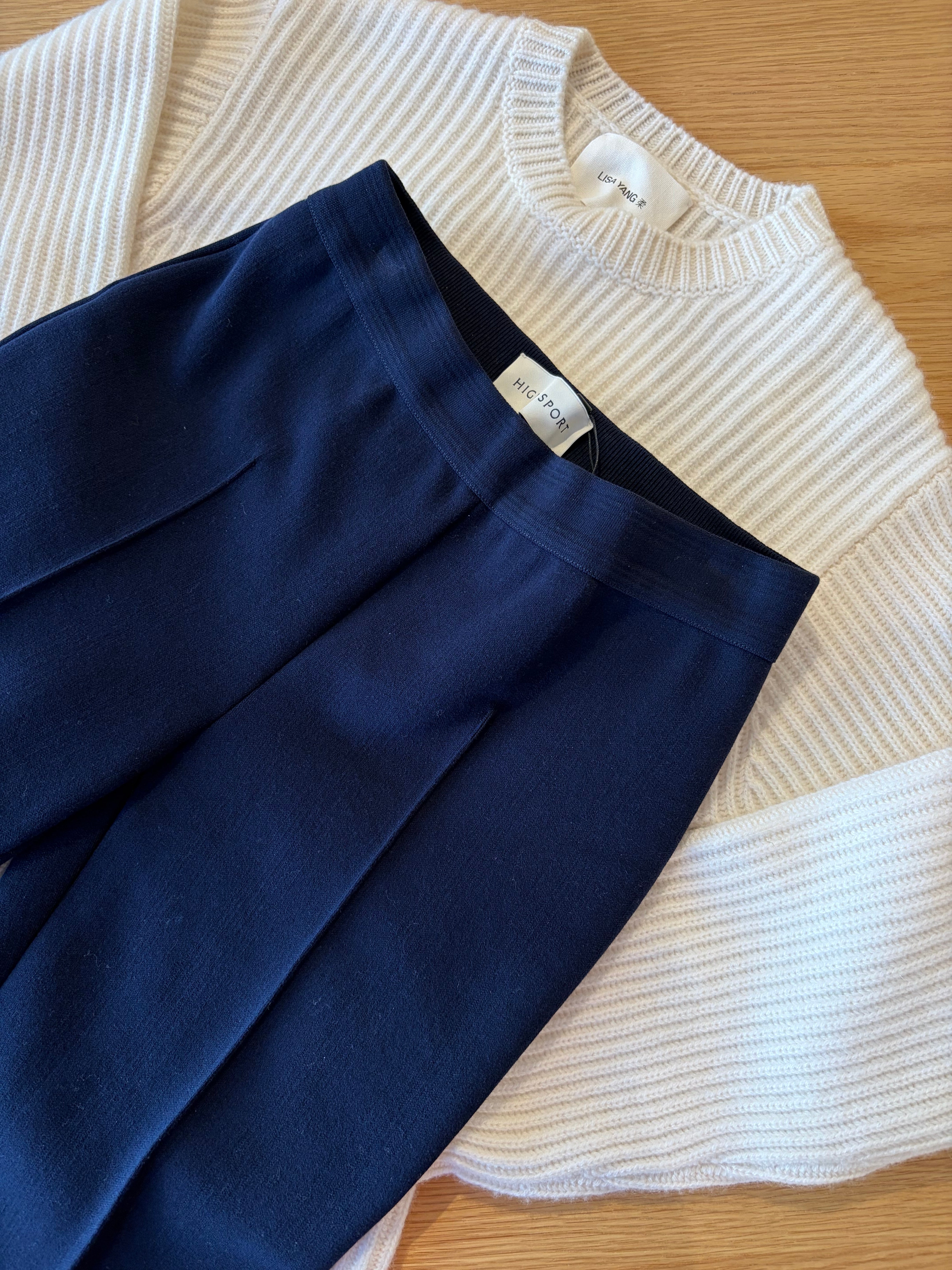 Tonal Stripe Kick Pant - Dark Navy (By Phone Order Only)