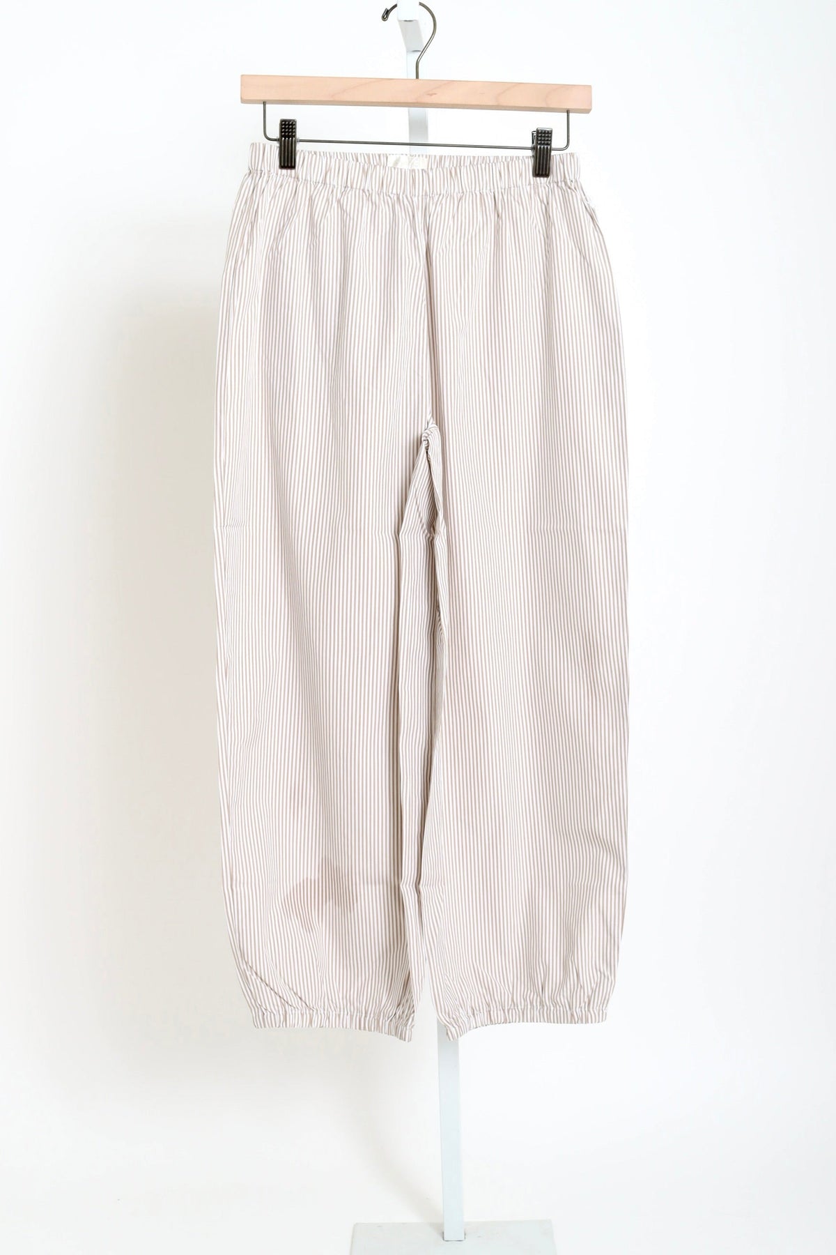 Delos Cotton Poplin Pant - Flax Stripe