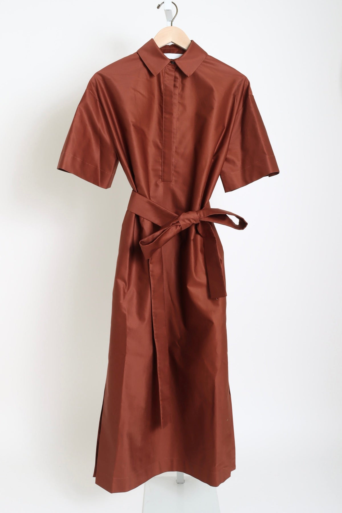 Francesca Short Sleeve Dress - Brick