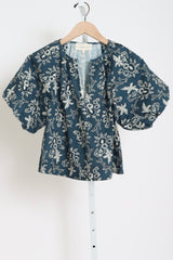 The Blythe Top - Indigo Bandana