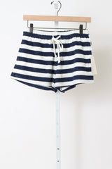Shallis Shorts in Terry - Navy / Ivory