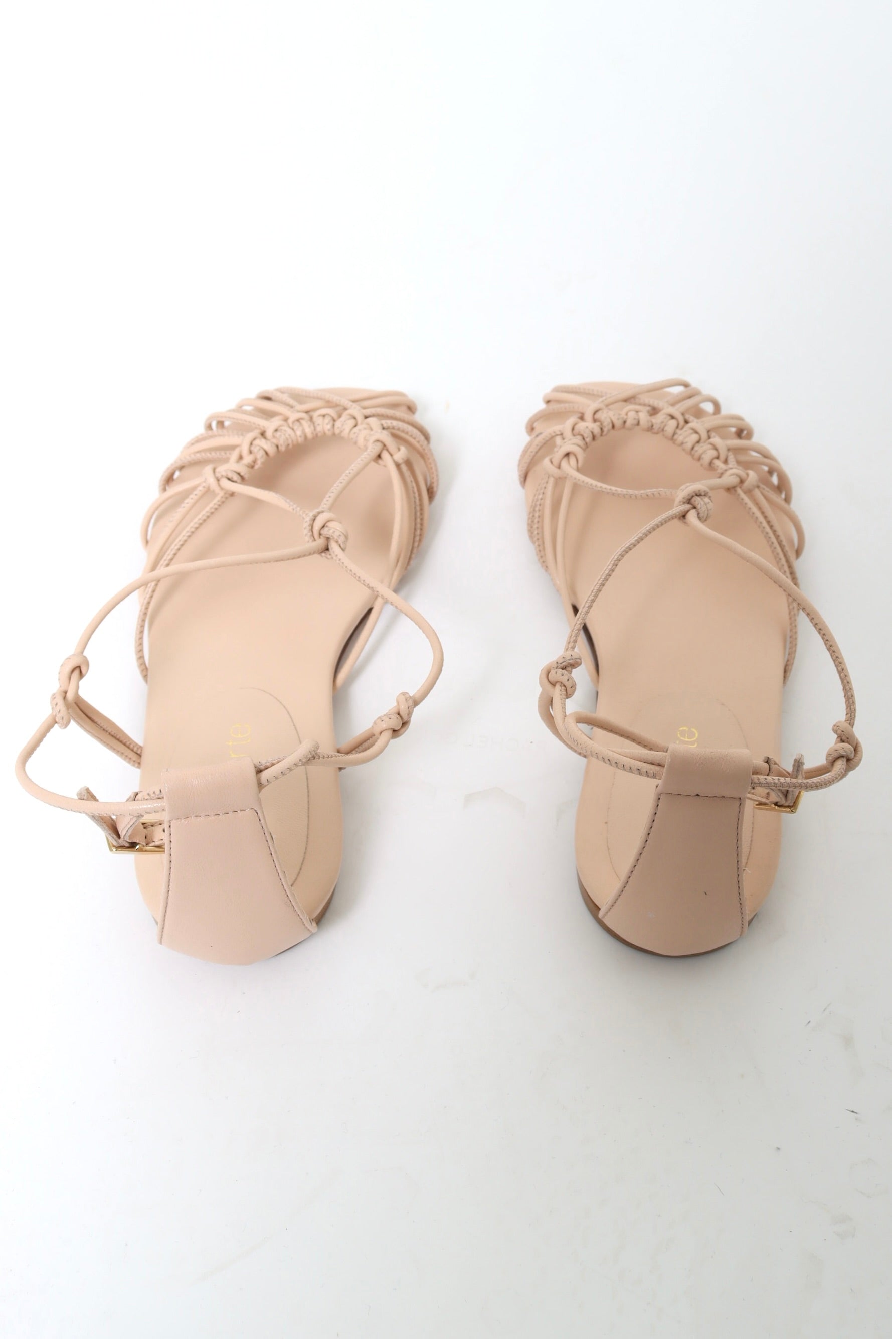 14702_ My Shoes - Flat Sandals with Tubular Laces - Alba