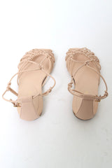14702_ My Shoes - Flat Sandals with Tubular Laces - Alba
