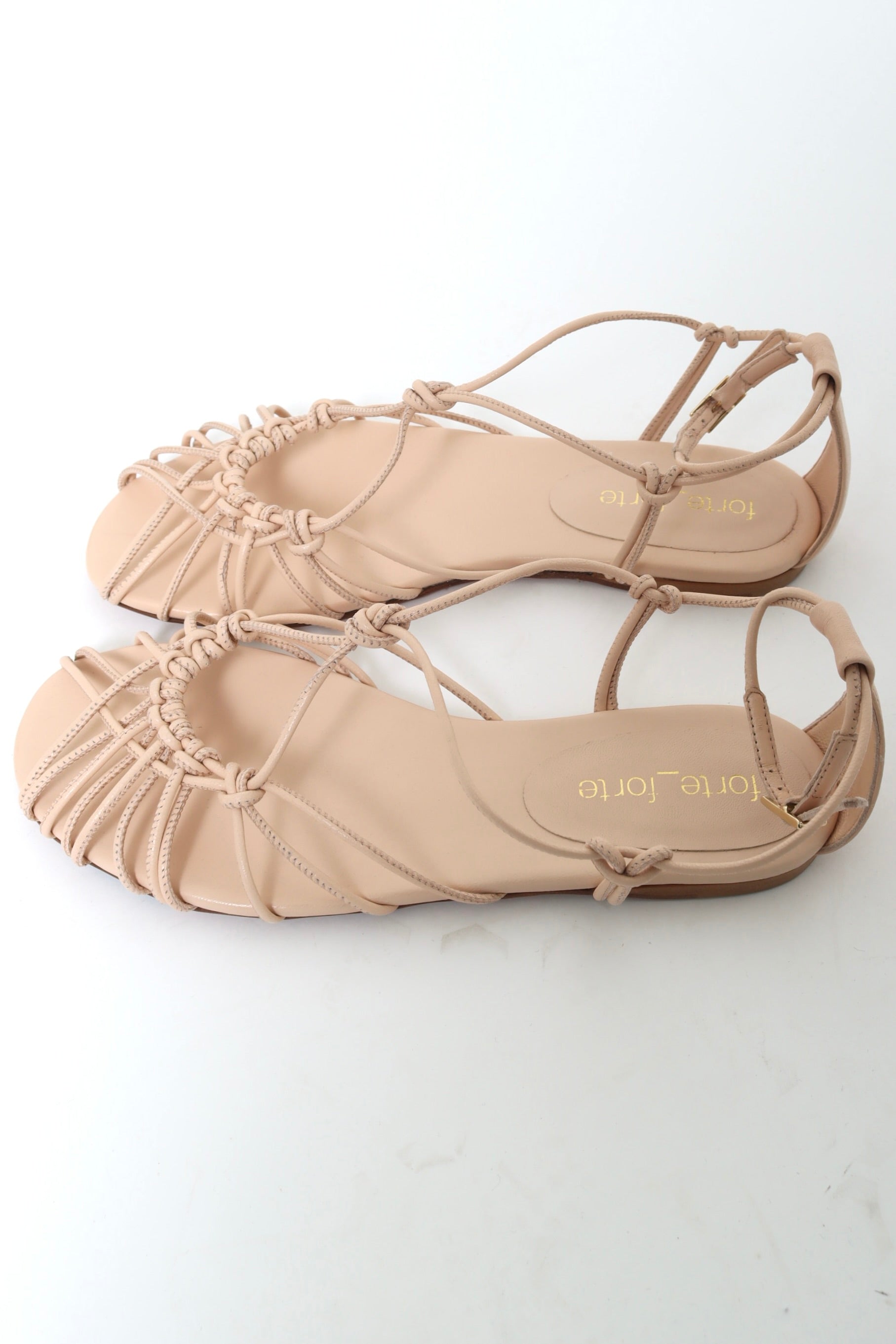 14702_ My Shoes - Flat Sandals with Tubular Laces - Alba