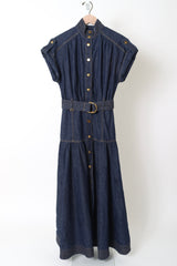 Denim Midi Dress - Harbour Blue