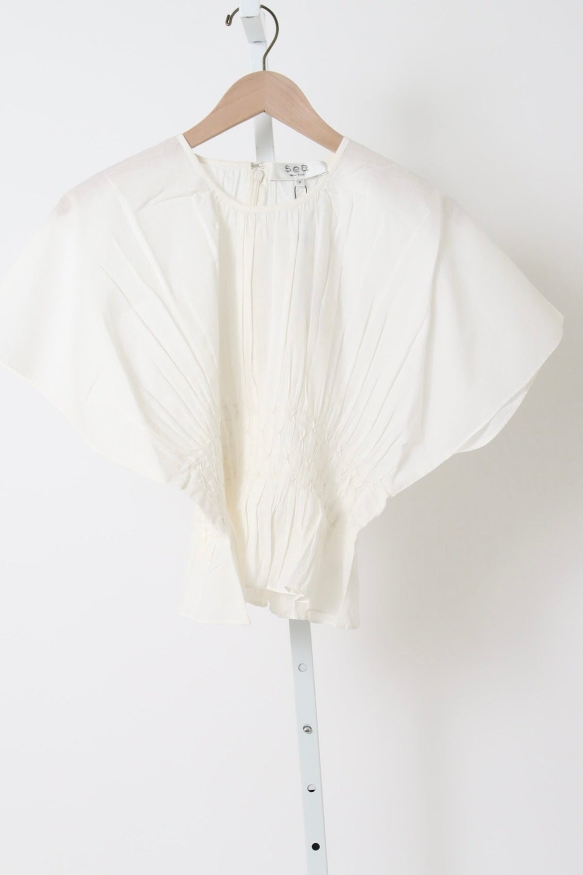 Violet Top - White