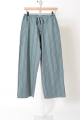 The Pop Stripe Drawstring Pant - Sage
