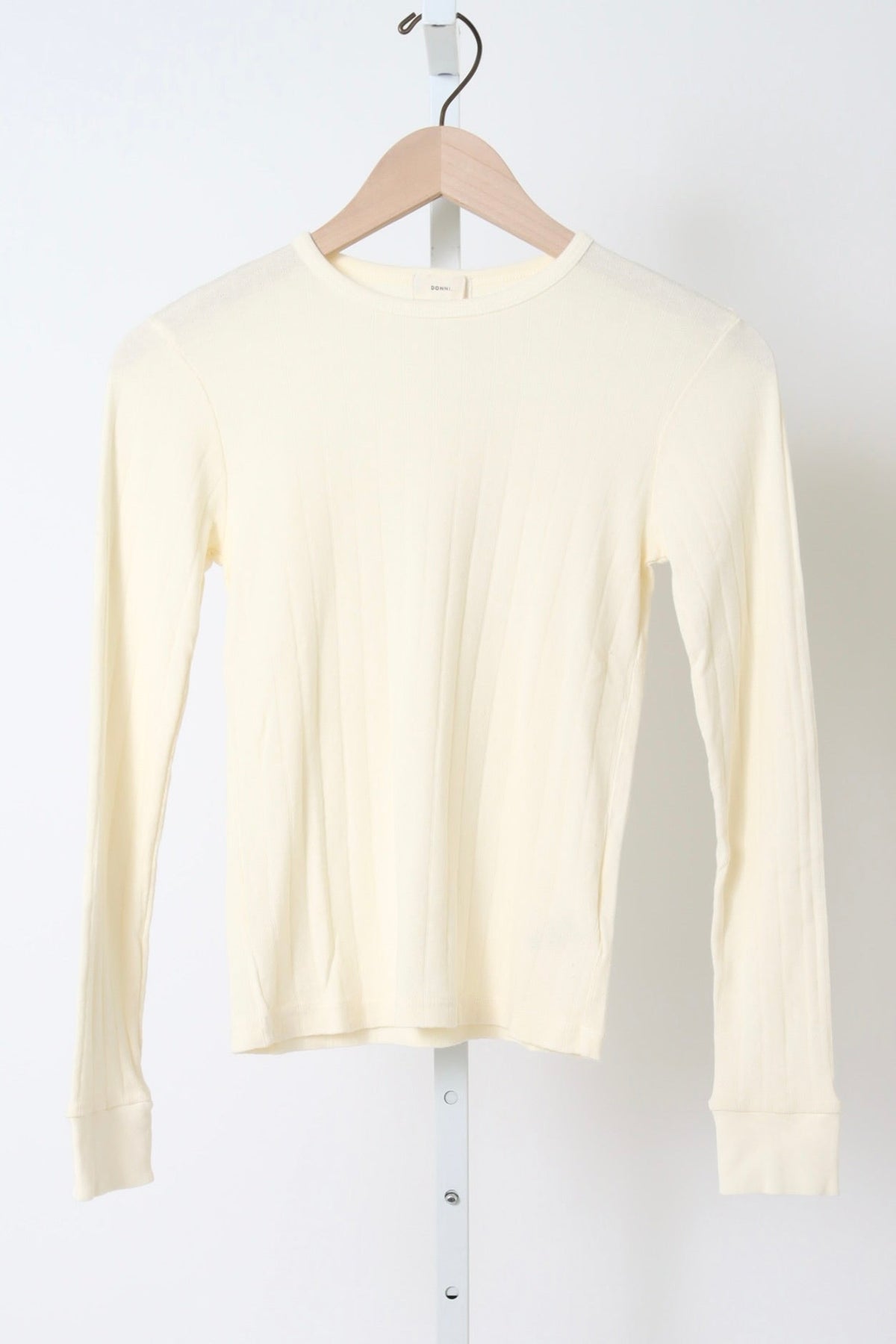 The Pointelle Long Sleeve - Creme
