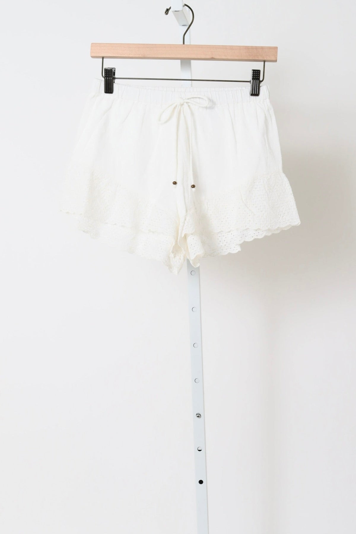 Serenia Lace Edge Short - White